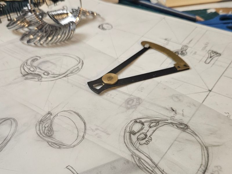 Créqtion d'un bijou sur mesure dans l'atelier Odiora à Lyon